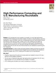 HPC and Manufacturing