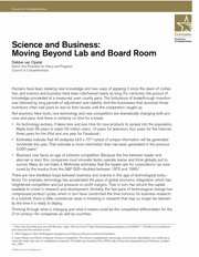 Science and Business: Moving Beyond Lab and Board Room